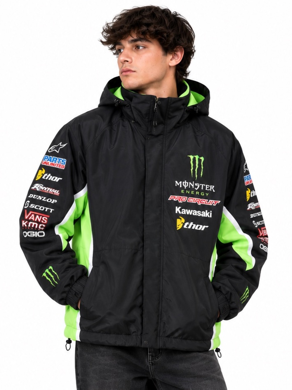 Pro Circuit Monster Energy Kawasaki 2014 Race Team Moto Jacket L